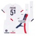 Paris Saint-Germain Willian Pacho #51 Bortedraktsett Barn 2024-25 Korte ermer (+ Korte bukser)